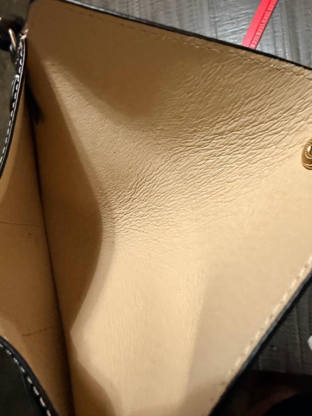 Dooney & Bourke Black Envelope Wristlet Wallet with Gold Accent - Picture 7 of 8